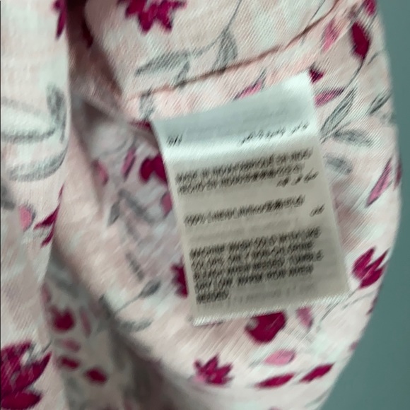 NWT Charter Club Floral Print Button up Top - Picture 4 of 5